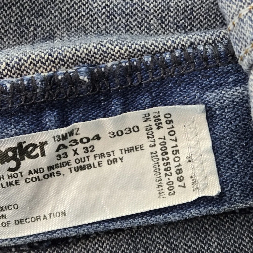Wrangler Men Jeans 33X32 Blue Denim 13MWZ Cowboy Cut Original Fit 31